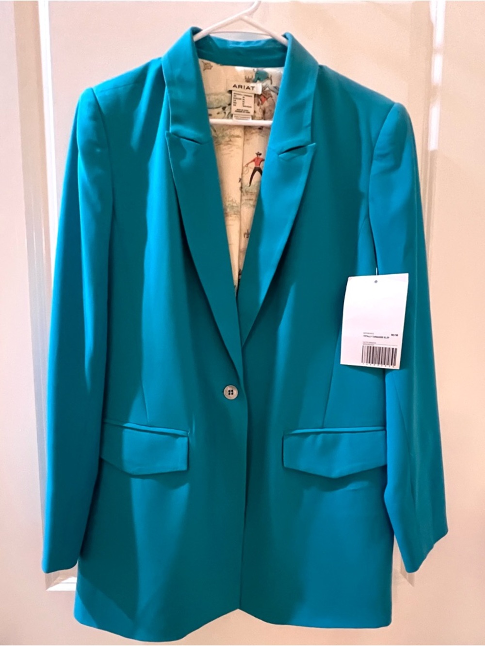 Ariat Teal Single-Button Blazer Jacket